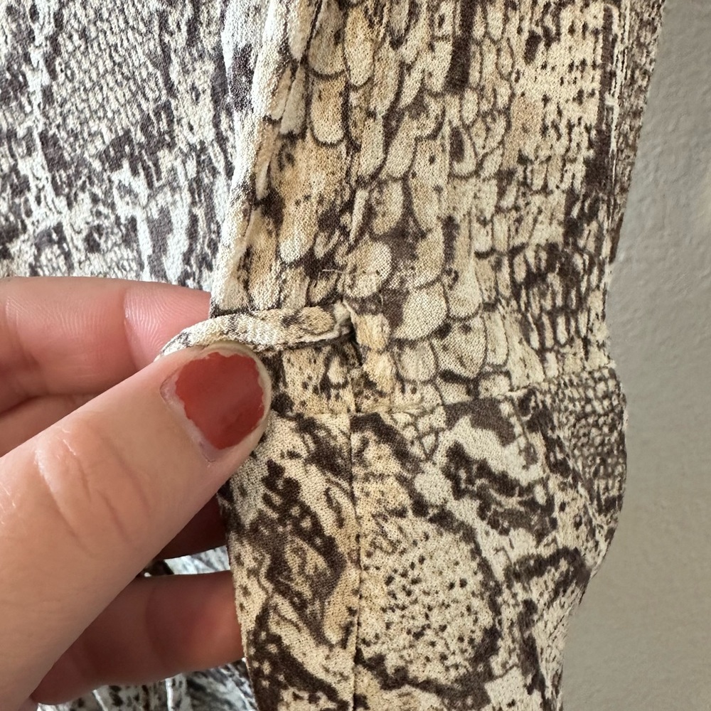 Reformation Jaz Python Snake Print Midi Dress - image 8